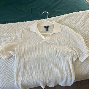 H&M Cream Knit Top